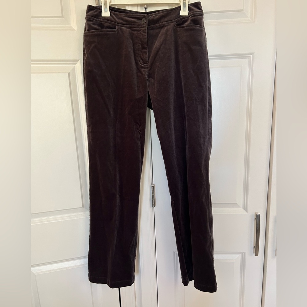 Eileen Fisher Crushed Velvet Trousers